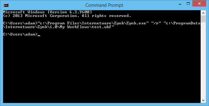 Run From Command Line